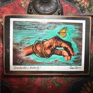 Grandmothers Butterfly Hurricane Katrina Signed Art Ricky Charles